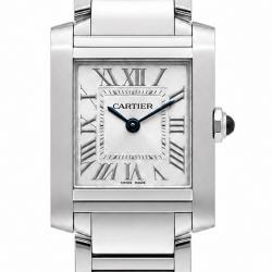 Cartier Tank Française Small WSTA0065 White Dial Watch